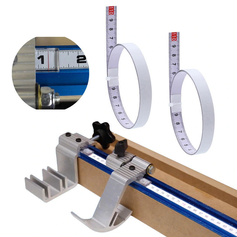 Metric Self-Adhesive Miter Track Tape Measure for Woodworking Tools