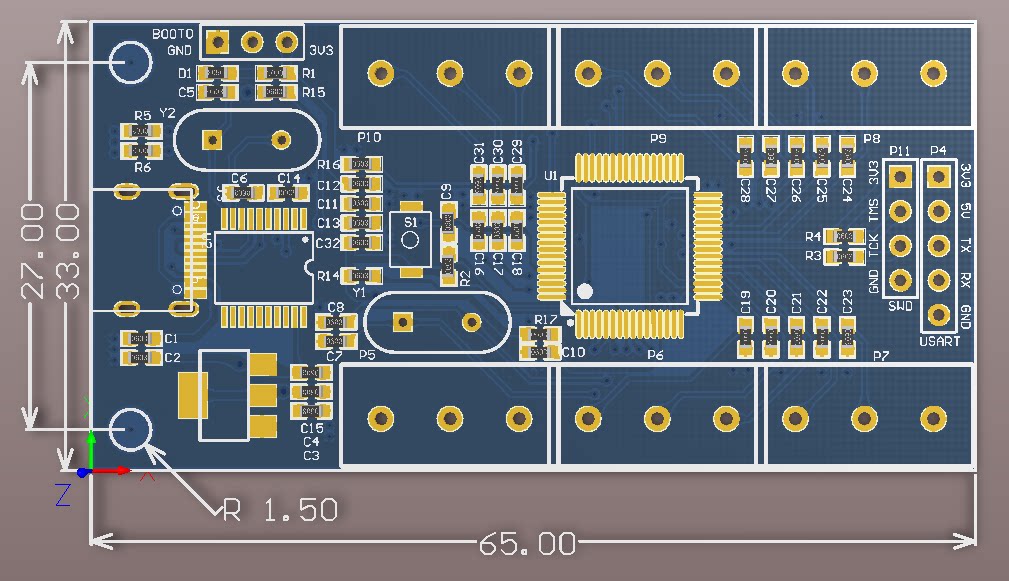 STM32 Data Acquisition Module, 16-Channel 12-Bit ADC, USB & UART Interface