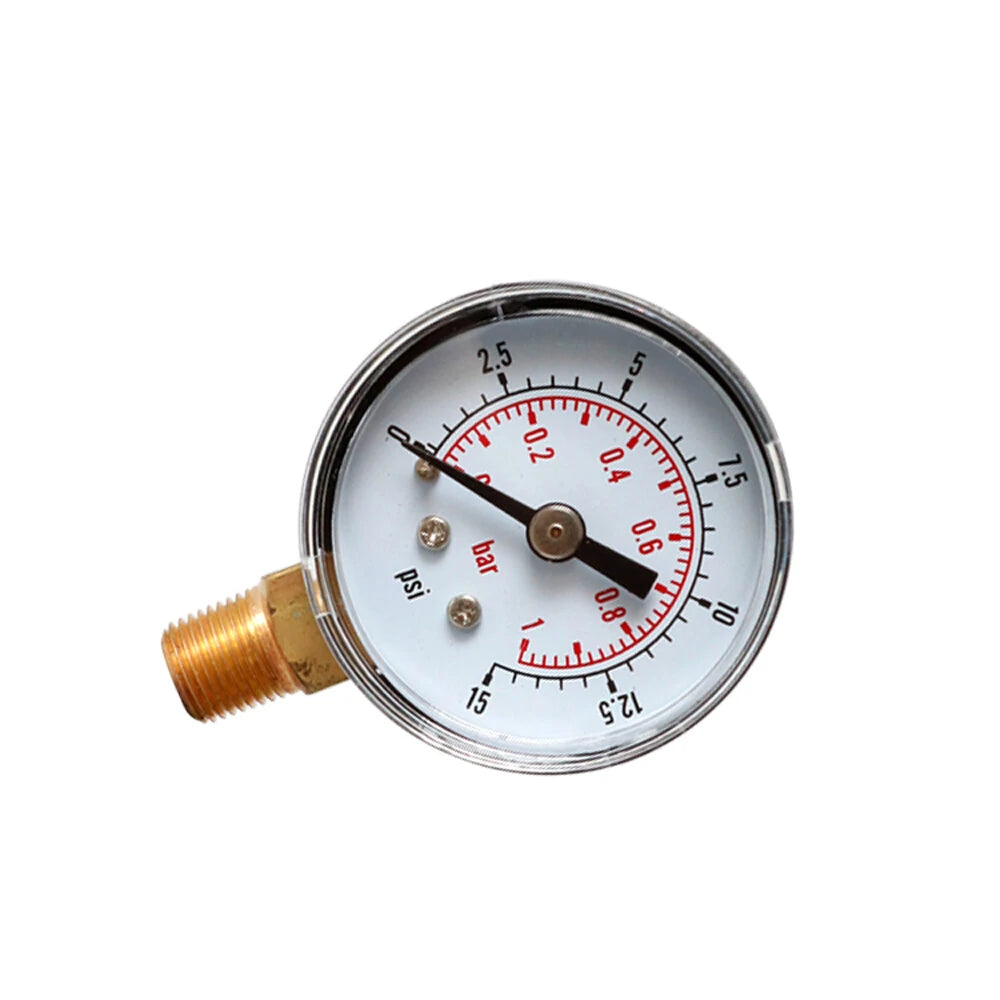 TS-Y408 Pressure Gauge 52mm Dial 1/8 BSPT 15-300psi Range