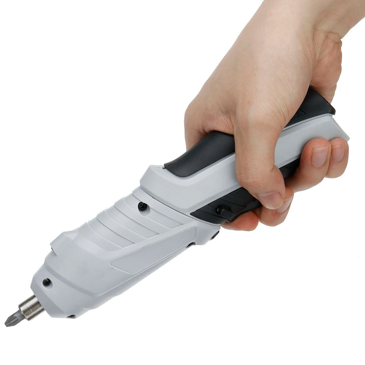 Drillpro 3.6V Electric Screwdriver, 3.5N.M, 1.5AH, 200rpm, 90° Rotating Handle, Includes 6 Bits