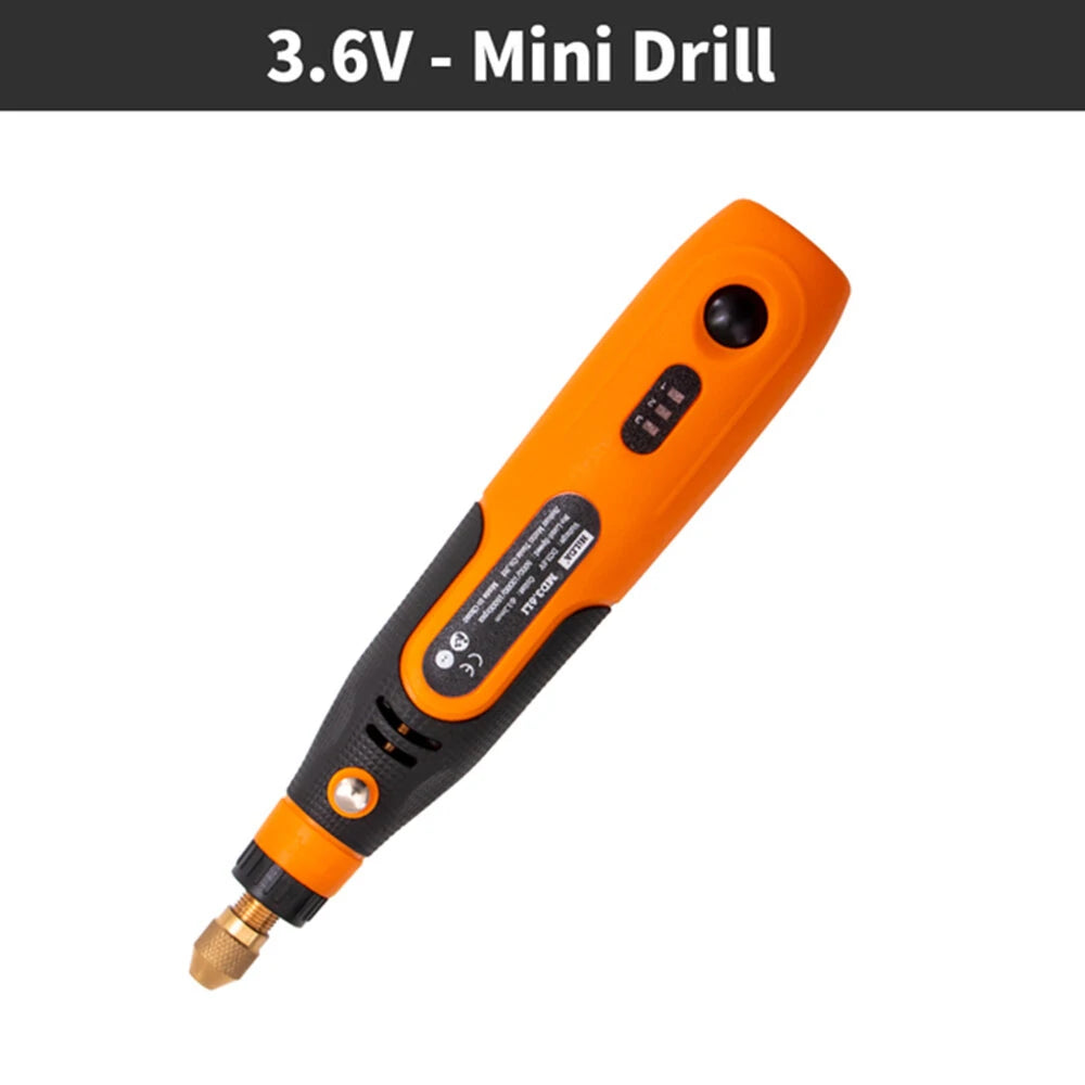 HILDA 3.6V Mini Cordless Drill - Compact 3-Speed Rotary Tool, 5000-15000 RPM, 3.2mm Chuck, Lightweight & Portable for DIY Projects