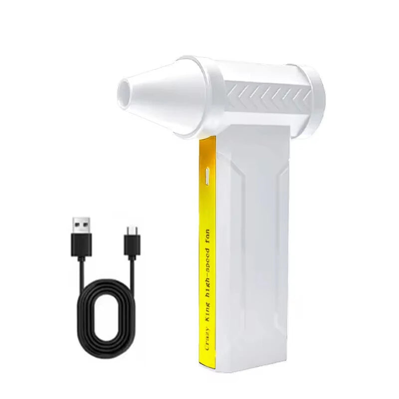 Turbo Fan X6: 200W High-Speed Blower with 160,000 RPM Brushless Motor, 10,000mAh Battery, 4 Speeds & Type-C Charging for Industrial Dust Removal