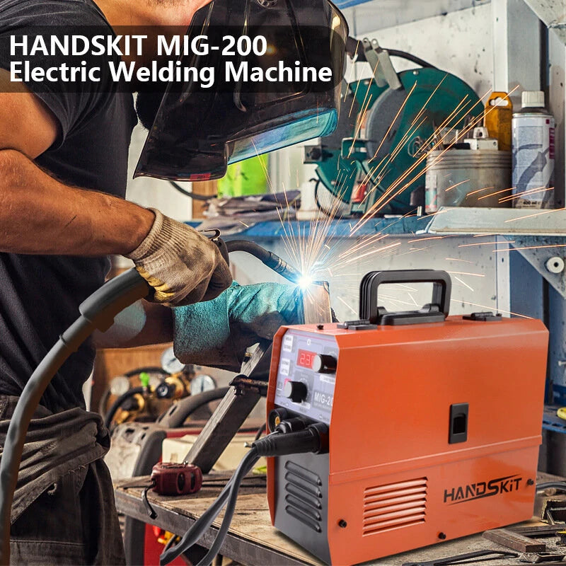 Hanskit MIG-200 220V EU 3-in-1 Electric Welding Machine - MIG, MMA, LIFT TIG, Gasless Flux Welding