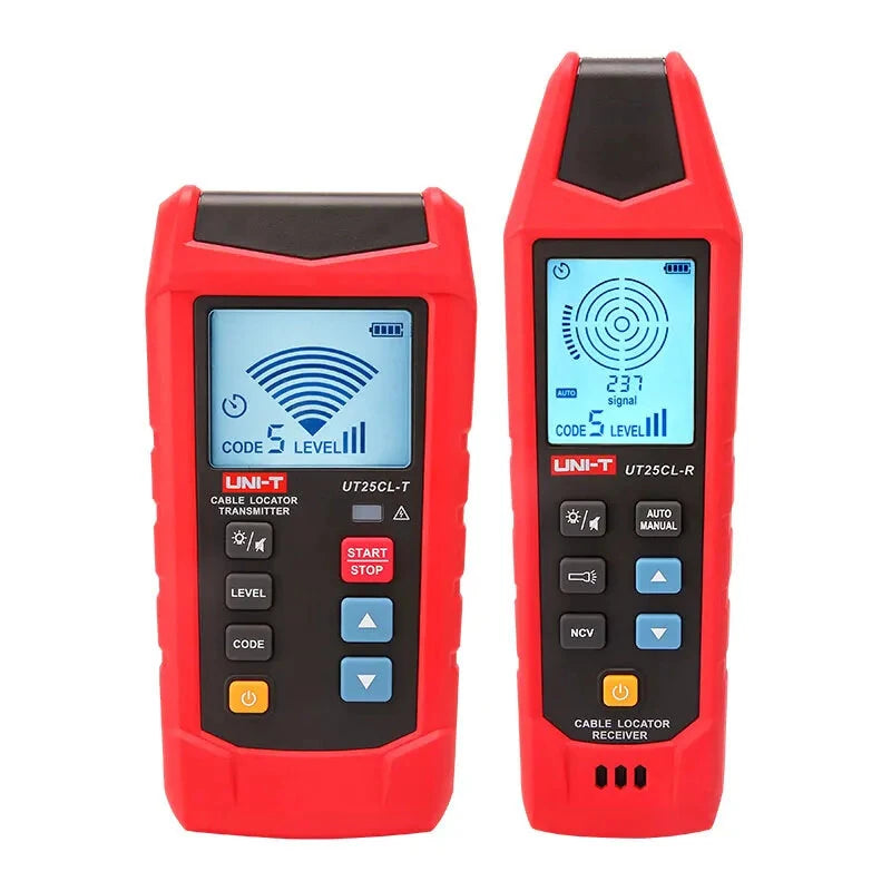 UNI-T UT25CL Handheld Cable Locator 33KHz, 8V-480V Voltage Tester CAT III LCD Display for Underground Cable Tracing