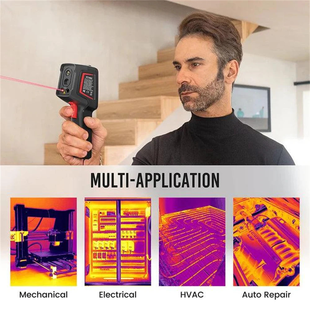KAIWEETS KTI-W02 Thermal Imaging Camera - 256x192 | IP68 Waterproof | 4 Modes | 6 Color Palettes | 16-Hour Battery | 32GB Memory