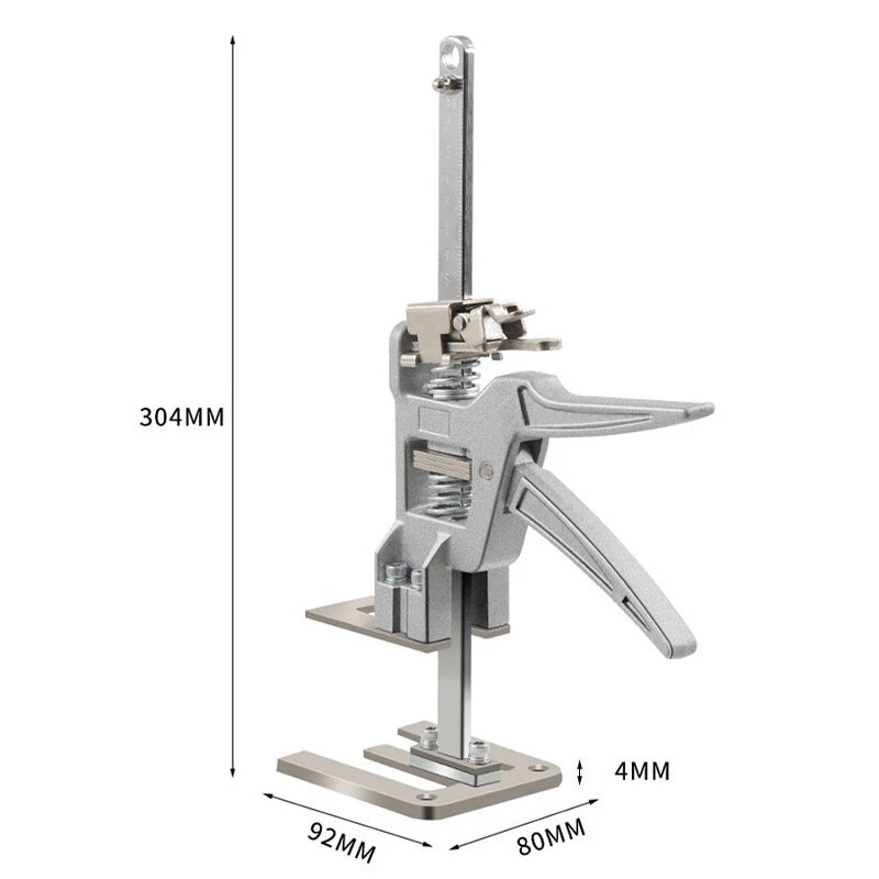 2-Pack 12 Labor-Saving Handle Arm Jack: Heavy-Duty Drywall Lift, Tile Locator, Woodworking Clamp, Adjustable 0-145mm, 440 Lbs Capacity
