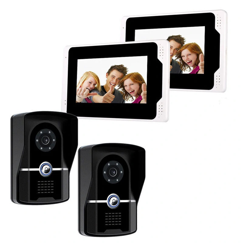 Smart Video Doorbell with 7 Touch Screen, 1080P WiFi, EU Plug, APP Remote View, Motion Detection, Night Vision, Intercom