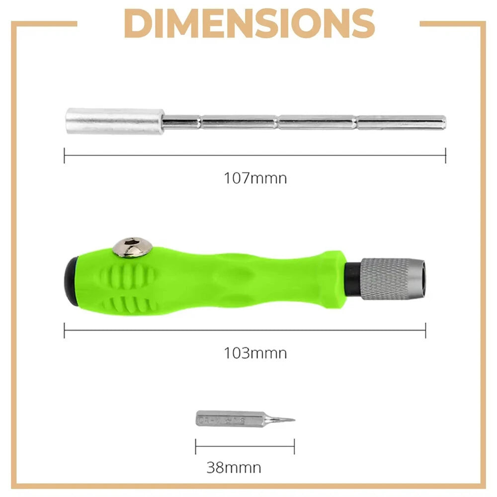32-in-1 Magnetic Precision Screwdriver Set - Chrome Vanadium Steel for Phones, Laptops, Cameras & Watches with Convenient DIY Storage