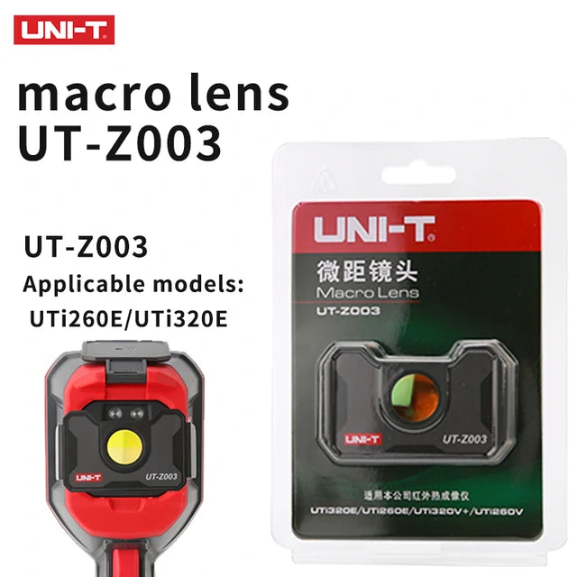 High Precision UNI-T Thermal Camera Macro Lens for PCB & Mobile Repair - Compatible with UTi260B & UTI320E (Models UT-Z002/UT-Z003)