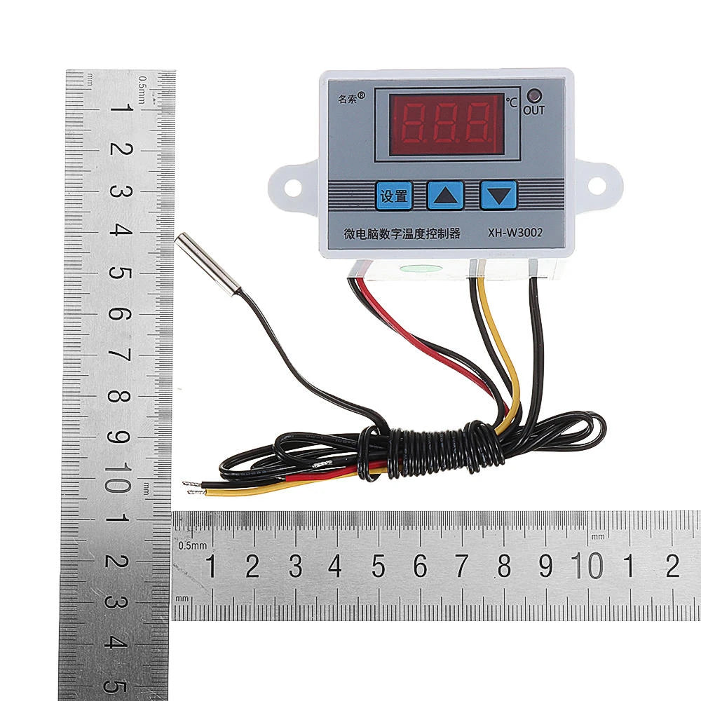 3-Pack XH-W3002 12V Digital Thermostat, High Precision 0.1°C Temp Control Switch for Heating & Cooling