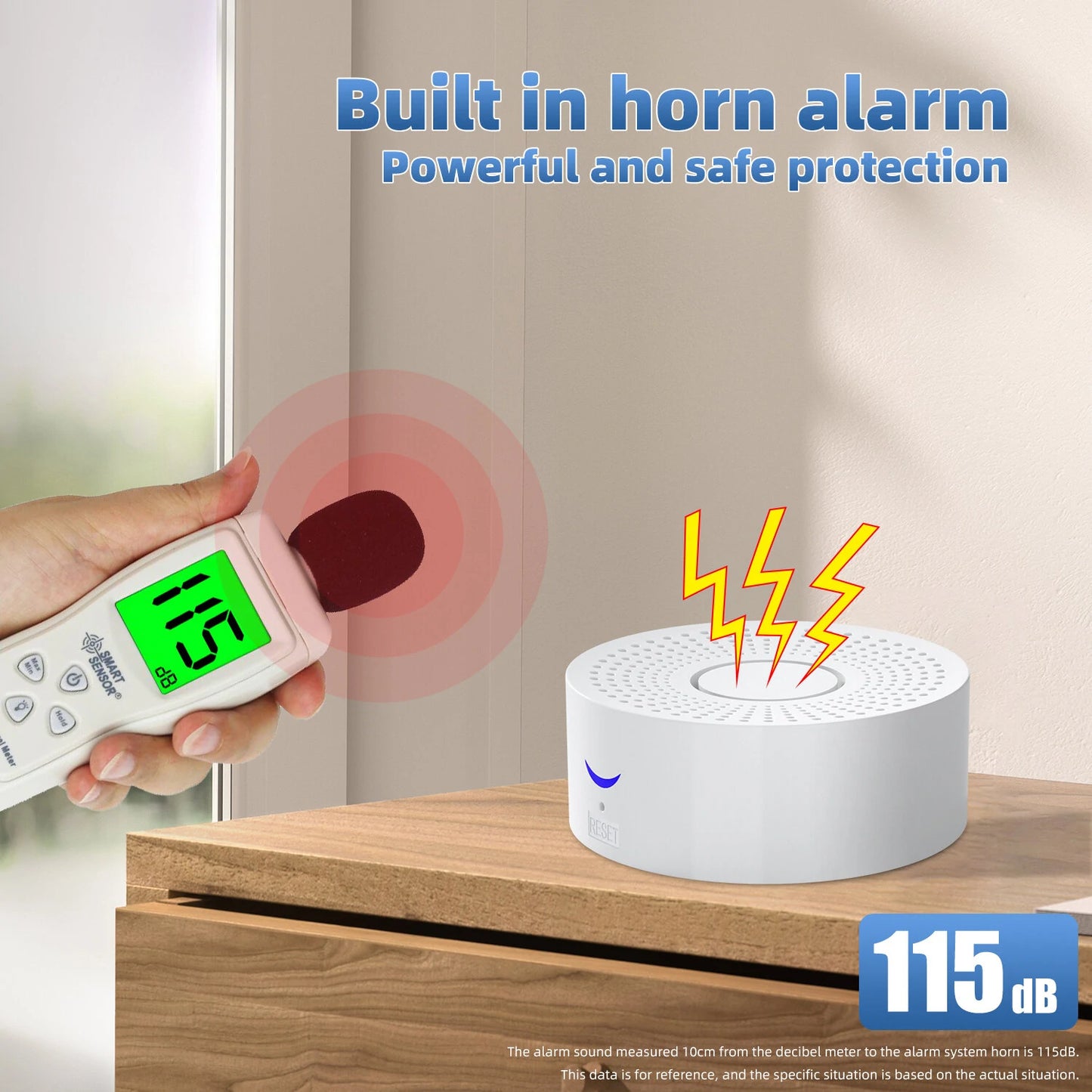 Smart Wireless WiFi Door Alarm System with Phone App Alerts, Compatible with Alexa & Google for DIY Home Security