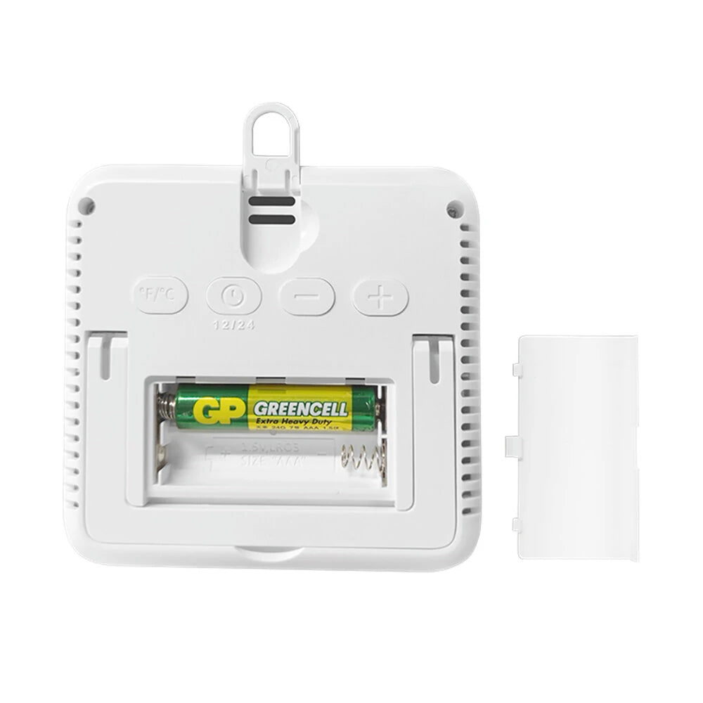 WiFi LCD Temperature & Humidity Monitor with Clock & Alarm, Celsius/Fahrenheit, Long Standby, Indoor Use