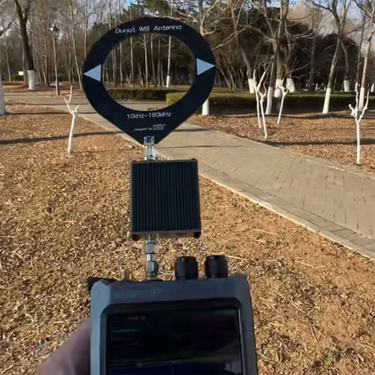 Universal Donut Broadband Antenna 10kHz-180MHz - No Tuning, Scanner-Compatible, Low Impedance Converter for Radios, SDR, Walkie-Talkies