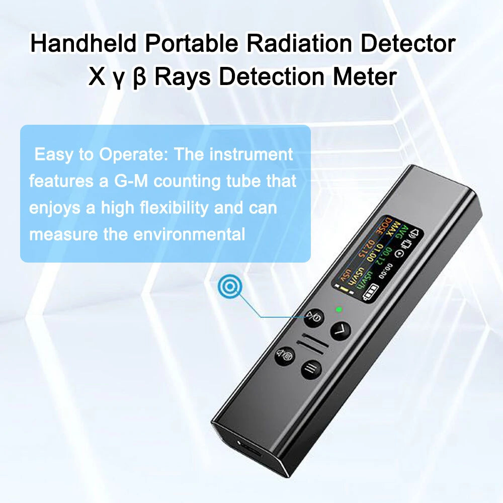 High Precision Geiger Counter ZN-YM06 - Nuclear Radiation Tester & Dosimeter for X-Ray, Beta, Gamma