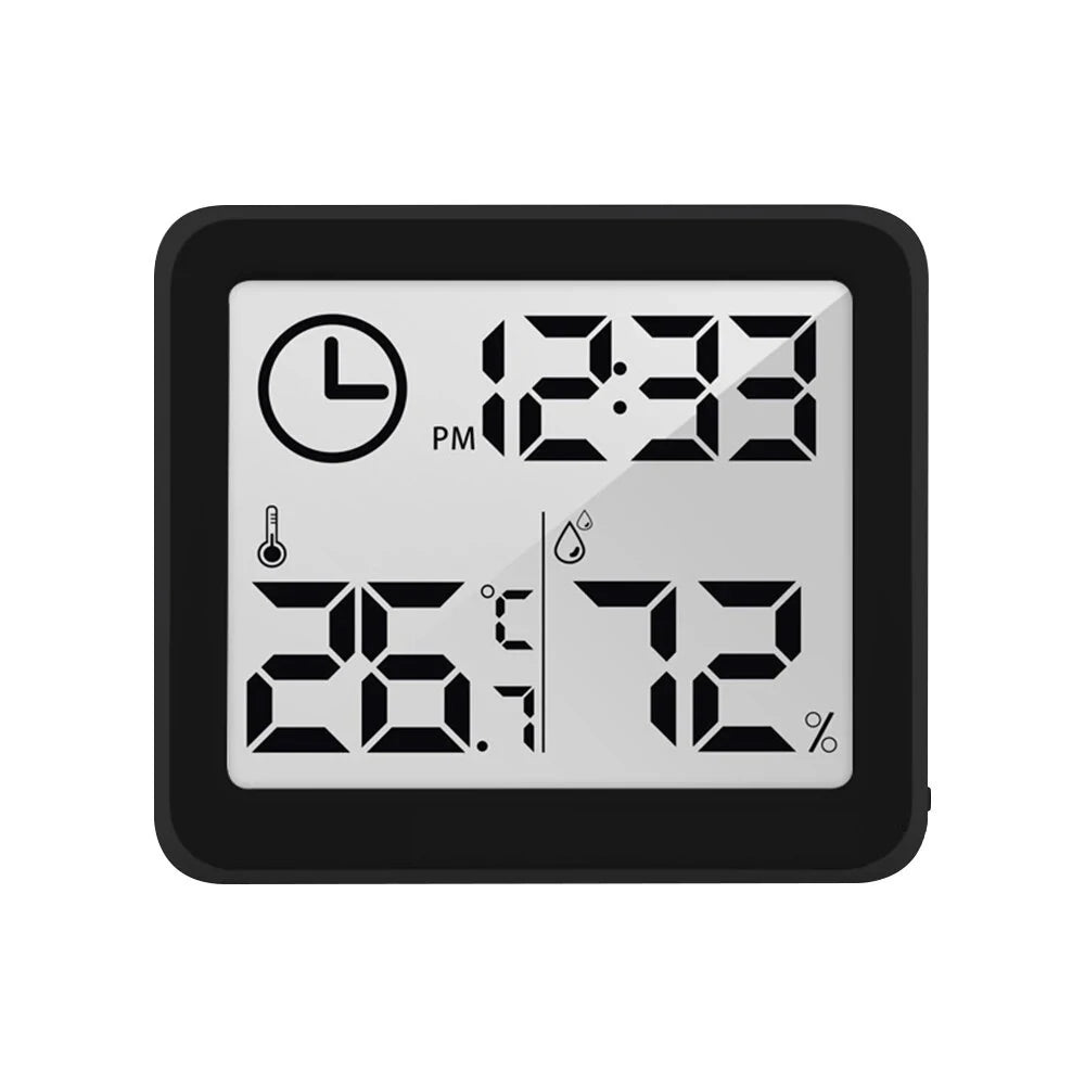 Smart Home Digital Thermometer & Hygrometer with 3.2 LCD for Real-Time Temperature and Humidity Monitoring