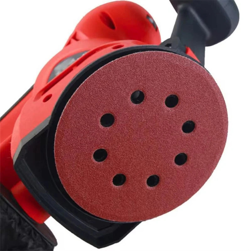 5-Inch 8-Hole Hook & Loop Sanding Discs, 125mm Sandpaper for Wood & Metal Polishing, Multi-Grit #60-600