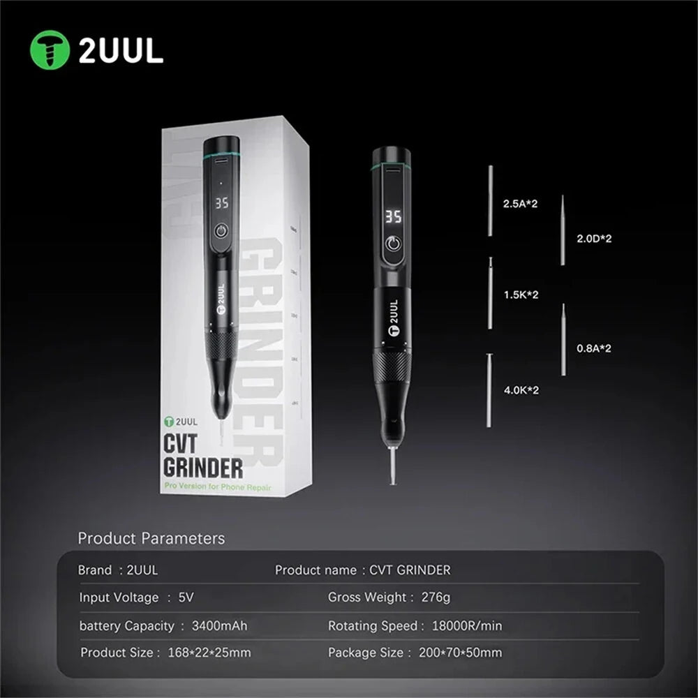 Portable 2UUL DA84 Polishing Pen for Mobile Phone Maintenance - Stepless Speed Control IC Chip Frame Disassembly Tool