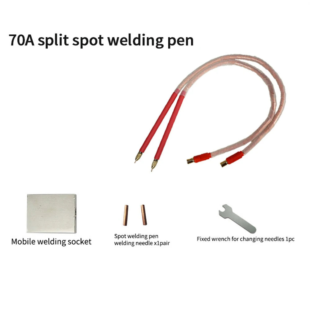 SUNKKO S-70A Split-Type Welding Pen for Battery Replacement, 24K Gold-Plated Plug, Compatible with Apple & Android