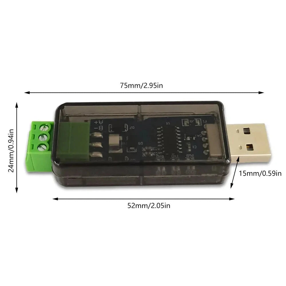 High-Speed 6Mbps USB to RS485 Adapter, Windows/Linux Compatible - CH343G Module