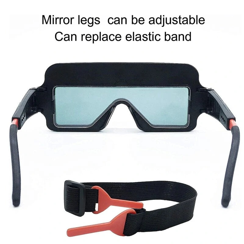 Auto-Darkening Anti-Glare Welding Goggles - Argon Arc Welder Eye Protection Glasses