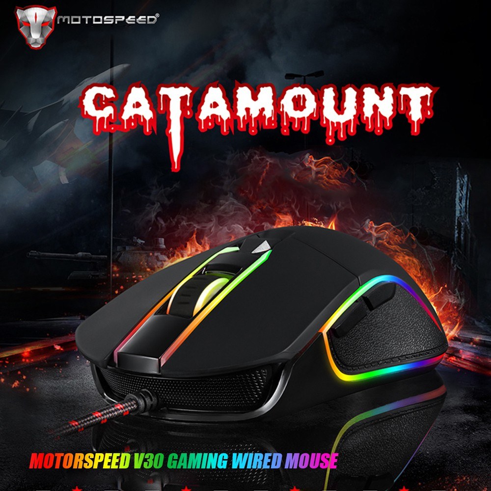 Motospeed V30 Gaming Mouse + CK101 RGB Mechanical Keyboard + P70 Non-Slip Mouse Pad
