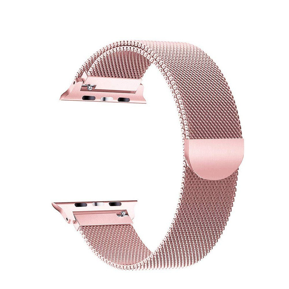 Silver Milanese Stainless Steel Magnetic Watch Band for Apple Watch 38/40mm Series 2-6/SE
