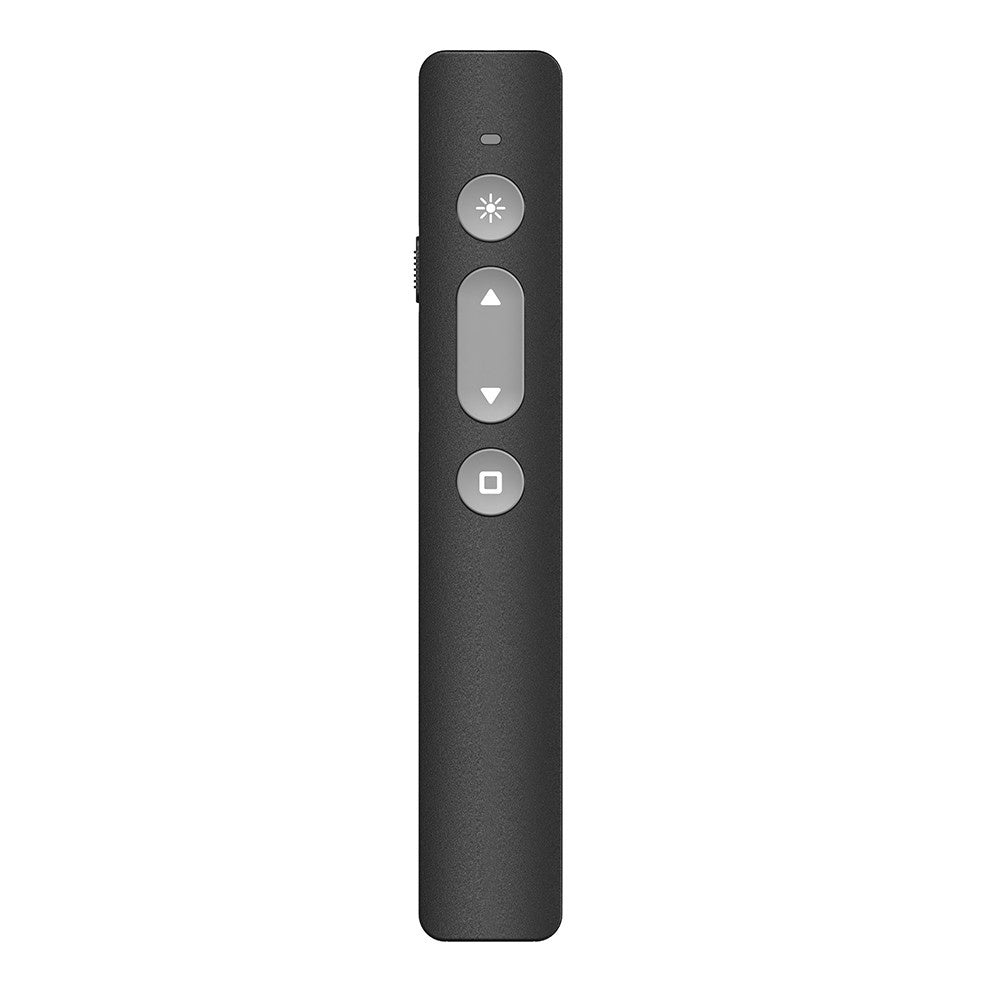 Rechargeable 2.4GHz Wireless Presenter Remote with Red Light Pointer - USB PPT Clicker, White