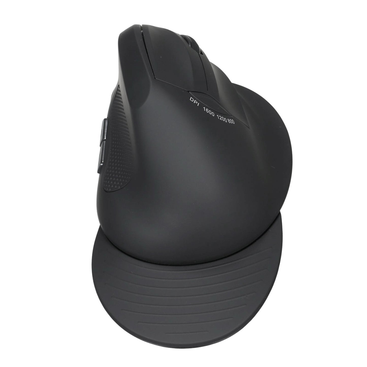 Ergonomic 2.4G Wireless Vertical Optical Mouse, 6 Buttons, 3-Level Adjustable DPI for PC/Laptop - Black