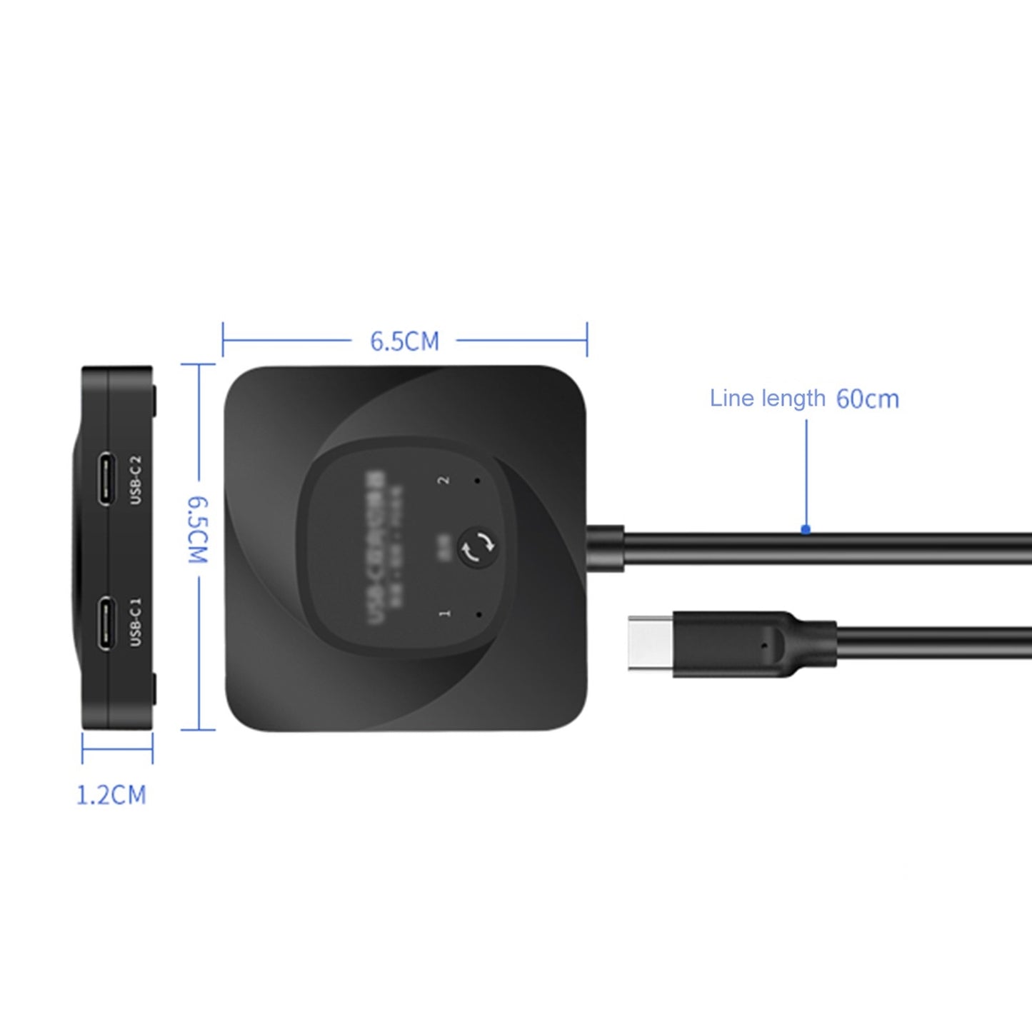8K USB-C Bidirectional KVM Switch - 2 Computers, HDR, 10Gbps Data Transfer, 100W PD Charging, 2 Cables Included