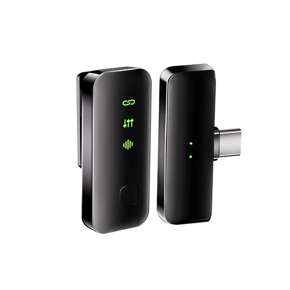 Dual Channel Wireless Lapel Microphone with Charging Case for Interviews & Live Streaming