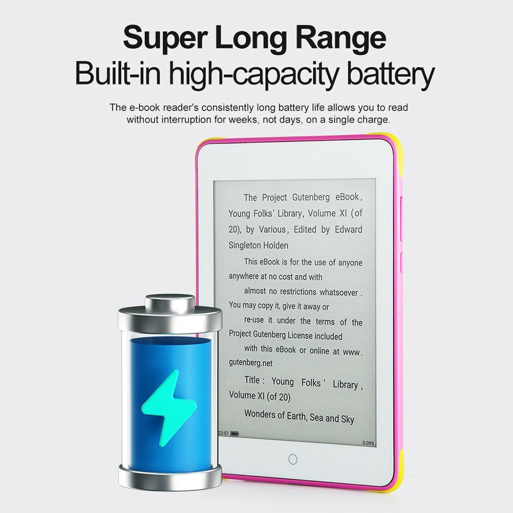 6 S62 Color E-Book Reader - Eye-Friendly E-Paper Tablet for Learning with Audio/Video Support