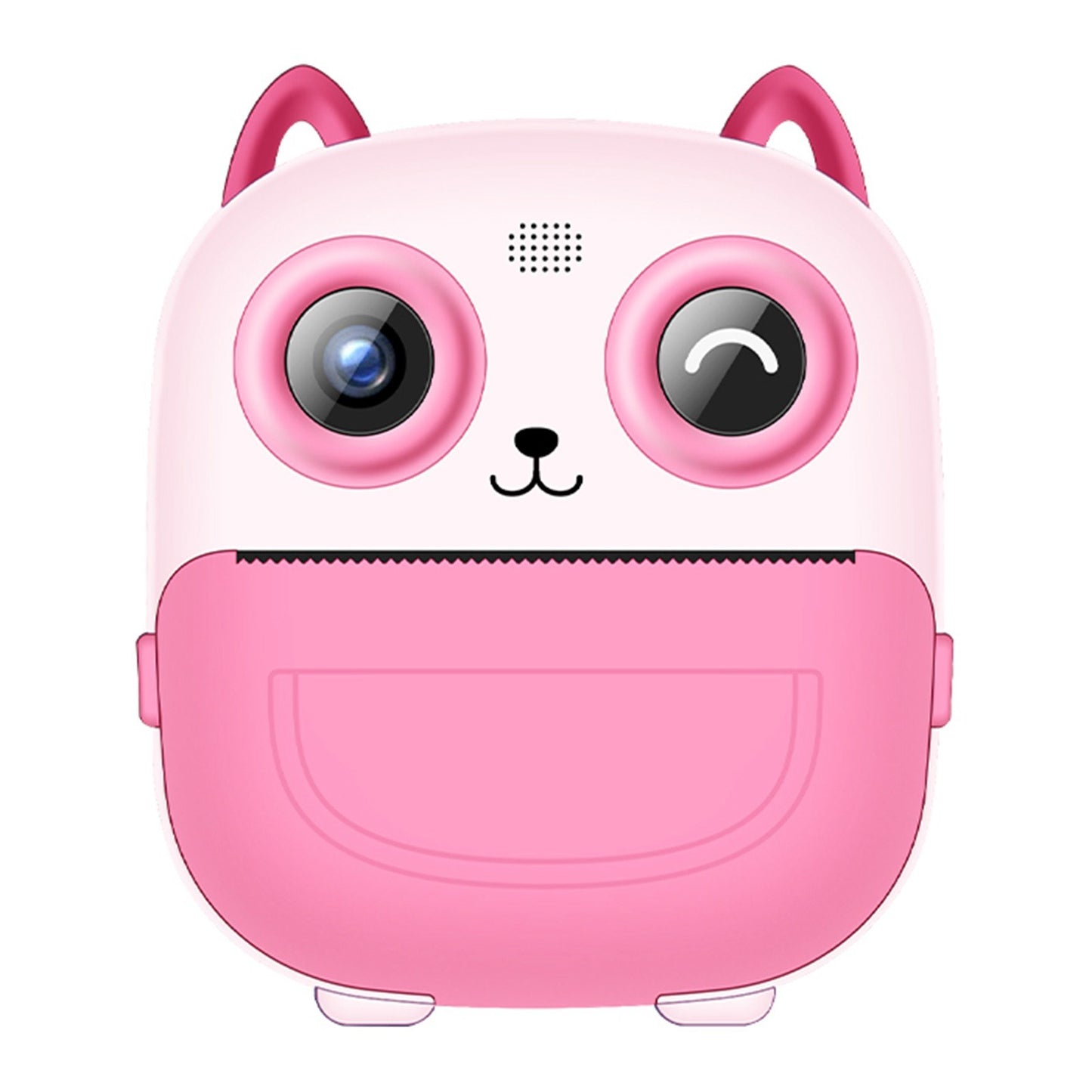 Kids Instant Print Mini Camera with Thermal Printing, Fun Games, Creative Graffiti, 16-Level Grayscale, Rechargeable Battery
