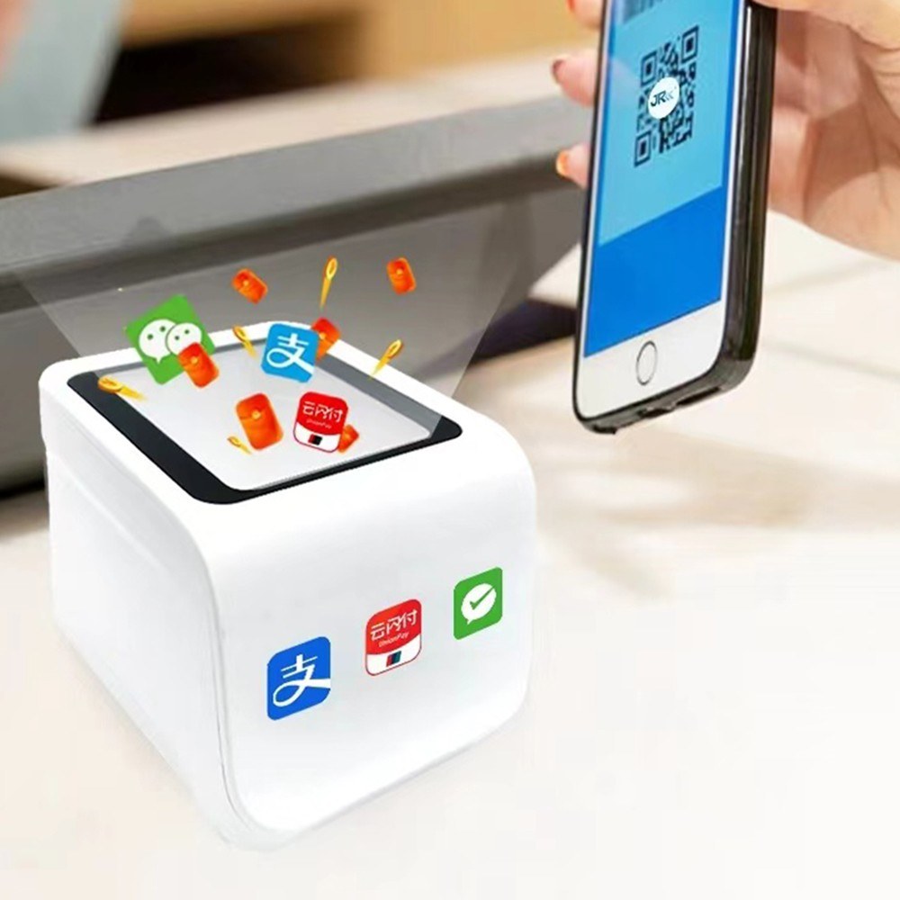 USB Wired QR Barcode Scanner with Auto-Sensor for Retail, Restaurant, Supermarket