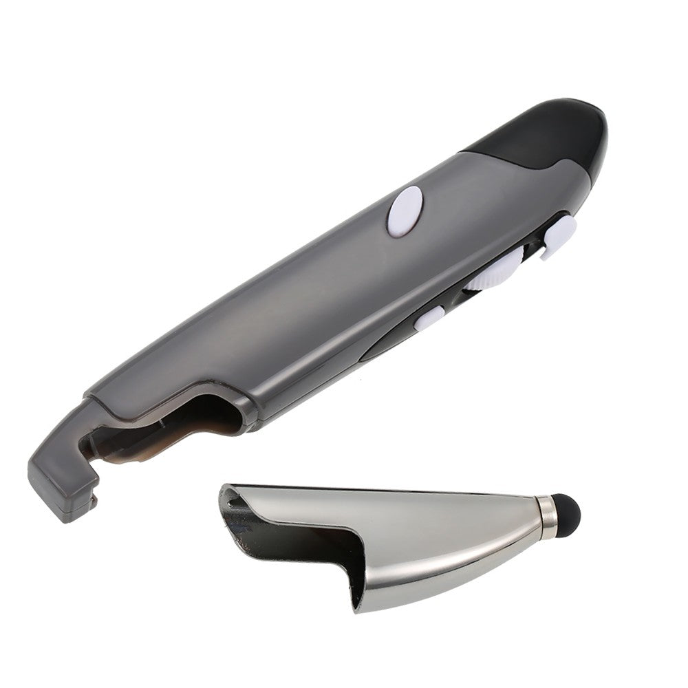 Grey 2.4G Wireless Optical Touch Pen Mouse with Adjustable CPI and Web Scrolling for PC, Desktop, Notebook, Laptop