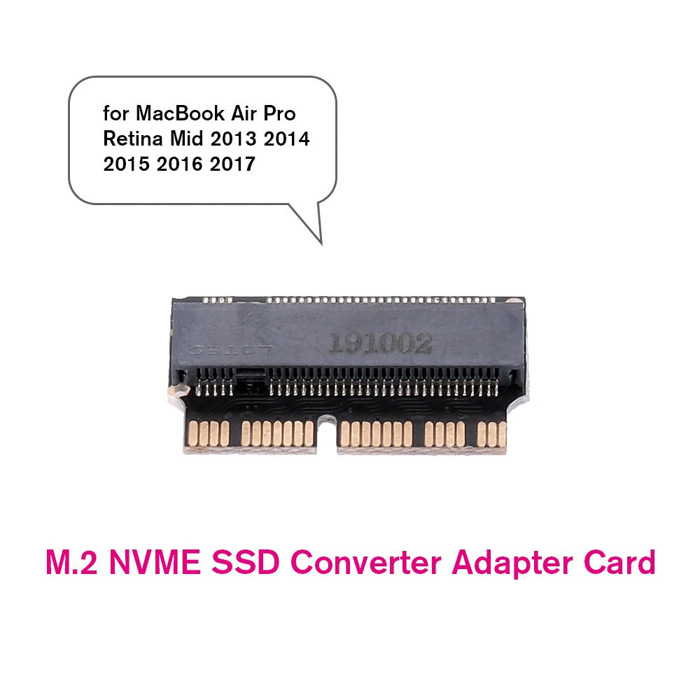 NVMe M.2 SSD Adapter Card for MacBook Air/Pro Retina 2013-2017 Models