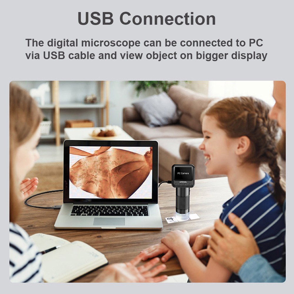 USB Digital Microscope with 2.0 LCD Screen - APEXEL MS003
