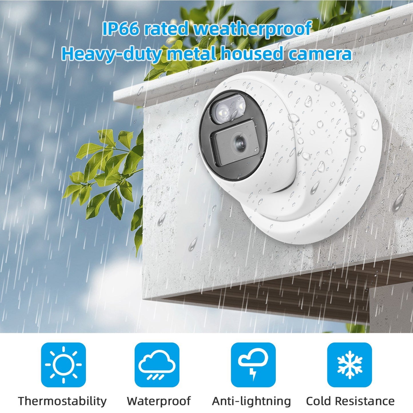 8MP POE IP Security Camera Monitor