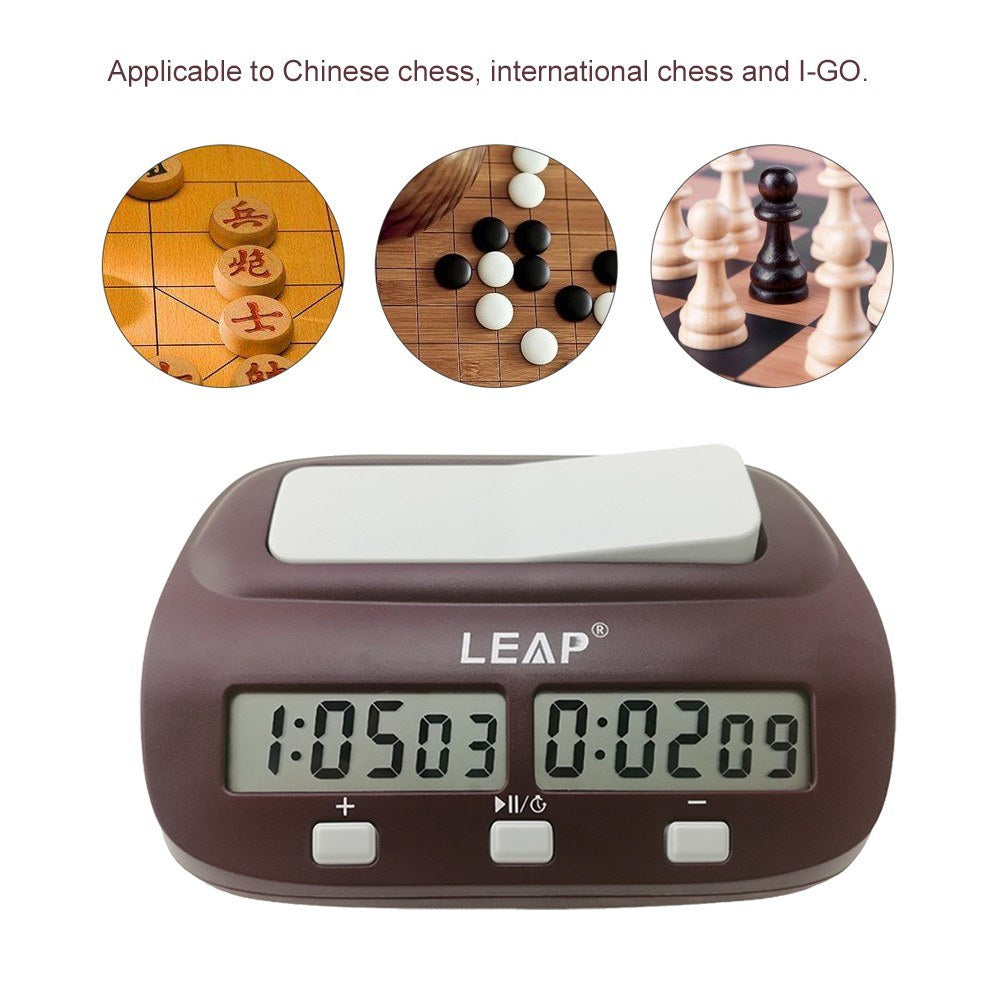 Digital Chess Timer with Alarm for Professional Tournament and Board Games