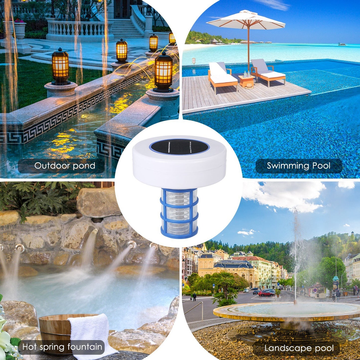 Solar Pool Ionizer: Chlorine-Free Water Purifier and Algae Inhibitor