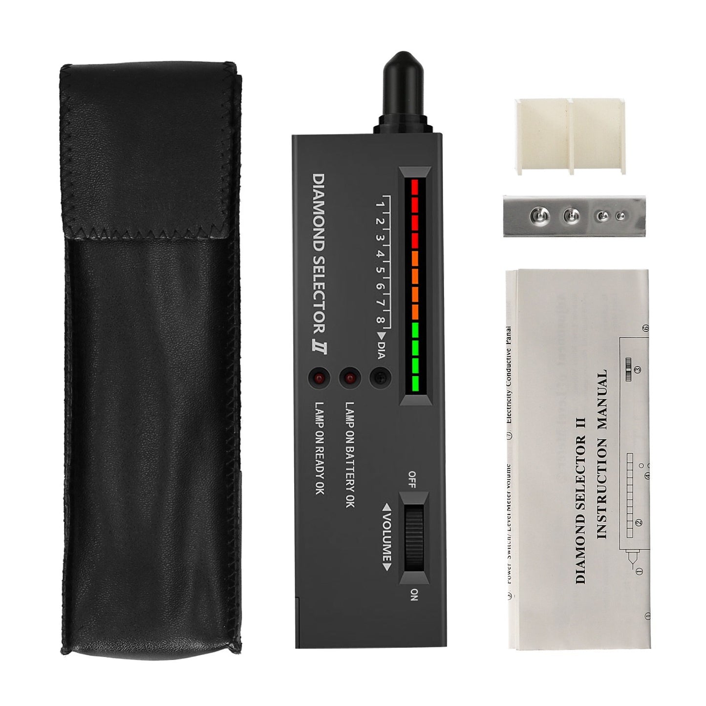 High Accuracy Diamond Tester Pen - Gemstone Jewelry Detector with Case for Novice & Expert