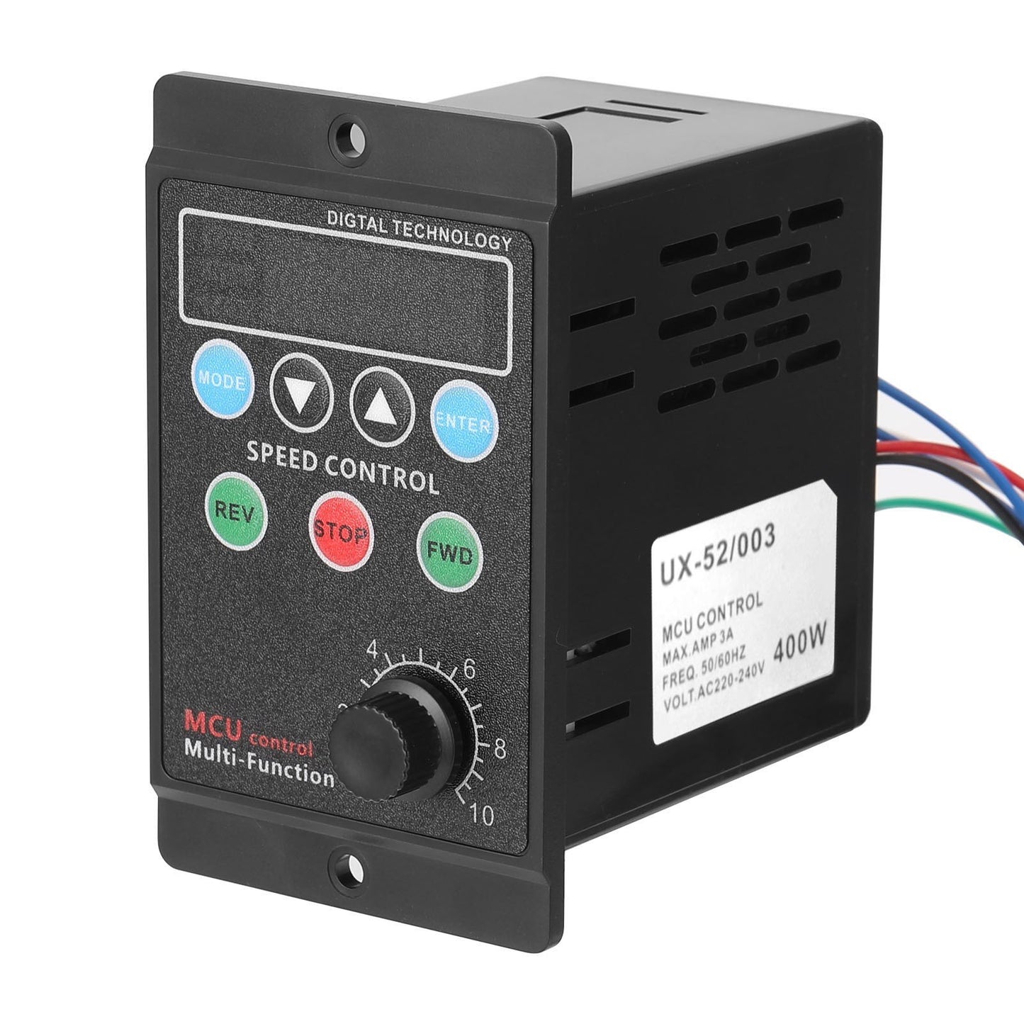 AC220V 400W Digital Motor Speed Controller with Adjustable Target Settings