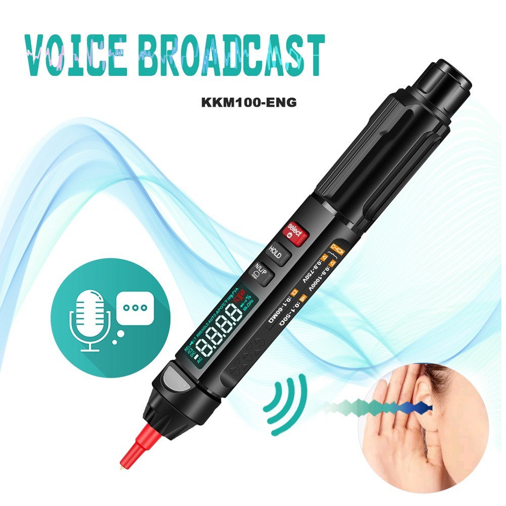 KKMoon KKM100 Smart Digital Multimeter with Color Screen & English Voice Broadcast