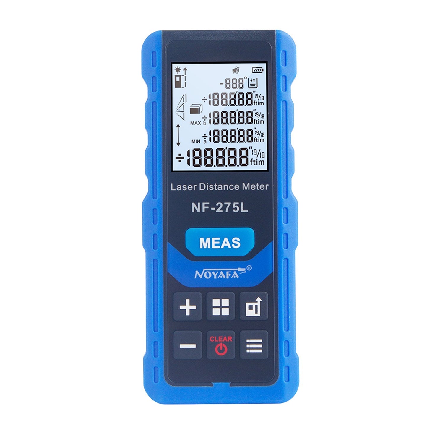 NOYAFA NF-275L Rechargeable Green Laser Distance Meter - 328ft/100m Range Finder for Indoor & Outdoor Measuring: Length, Area, Volume, Level, Vertical, Pythagorean