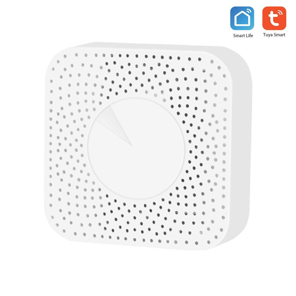 Smart WiFi Air Quality Monitor 6-in-1: PM2.5, Formaldehyde, TVOC, CO2, Temp & Humidity Detector for Home/Office