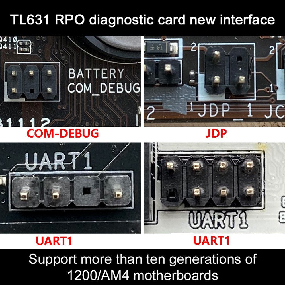 TL631 PRO Universal Laptop Motherboard Diagnostic Tester - PCI, PCI-E, Mini LPC Debug Analyzer Card