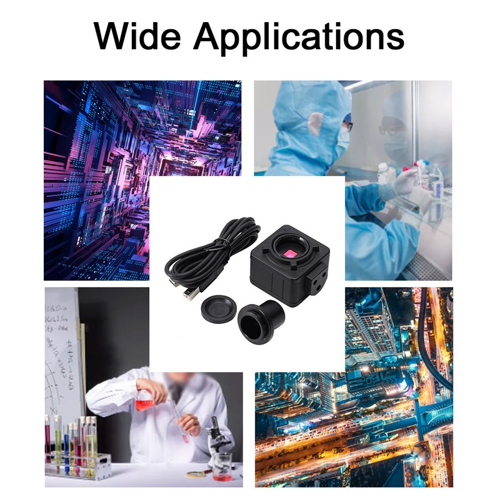 5MP High-Speed USB Digital Microscope Camera with Free Driver & Electronic Eyepiece
