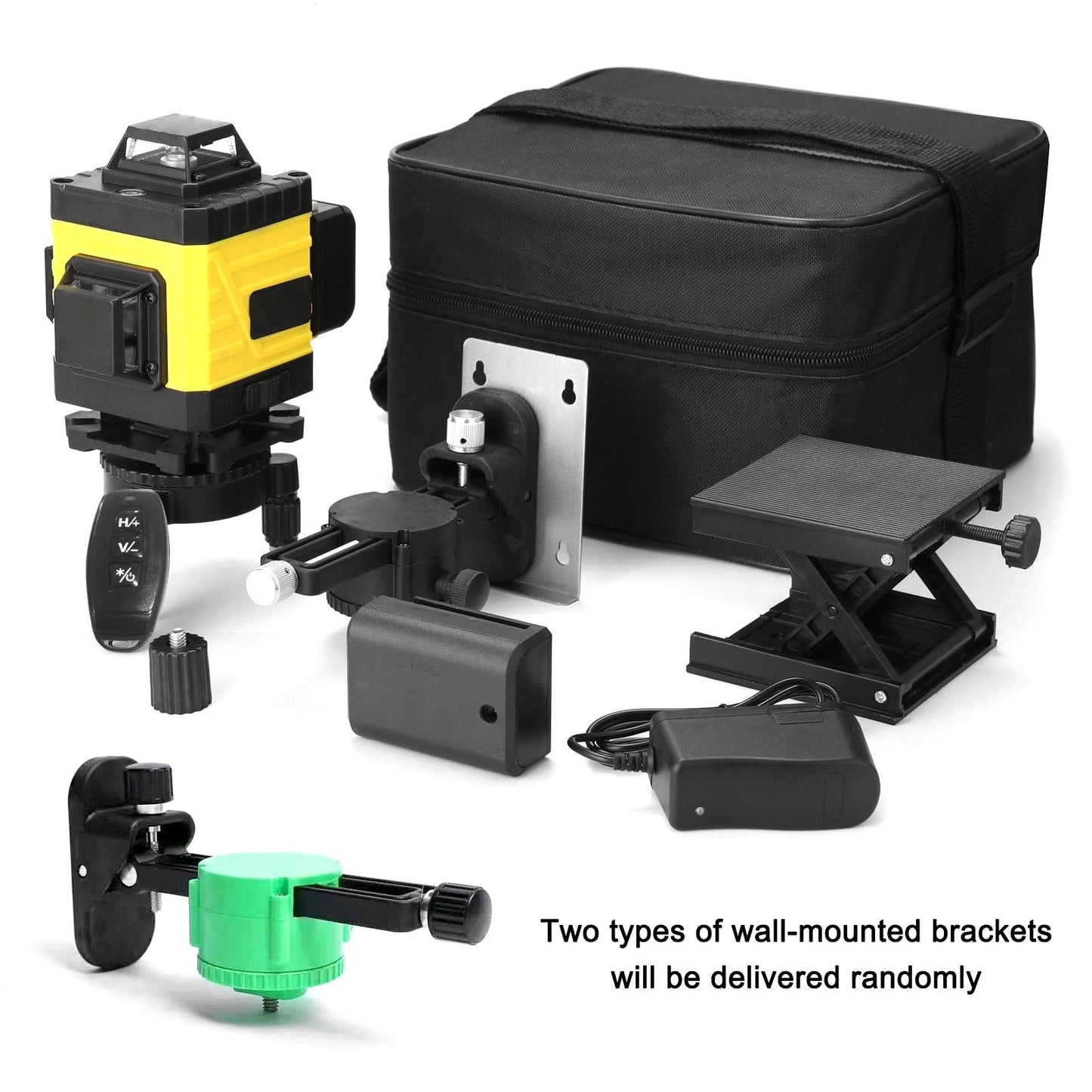 16-Line Multifunction Laser Level Tool with 3° Self-Leveling, Vertical & Horizontal Lines