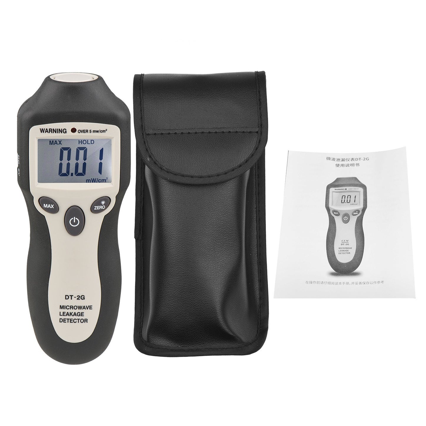 DT-2G High Precision Handheld Microwave Leakage Detector with Digital LCD Display and Auto Alarm