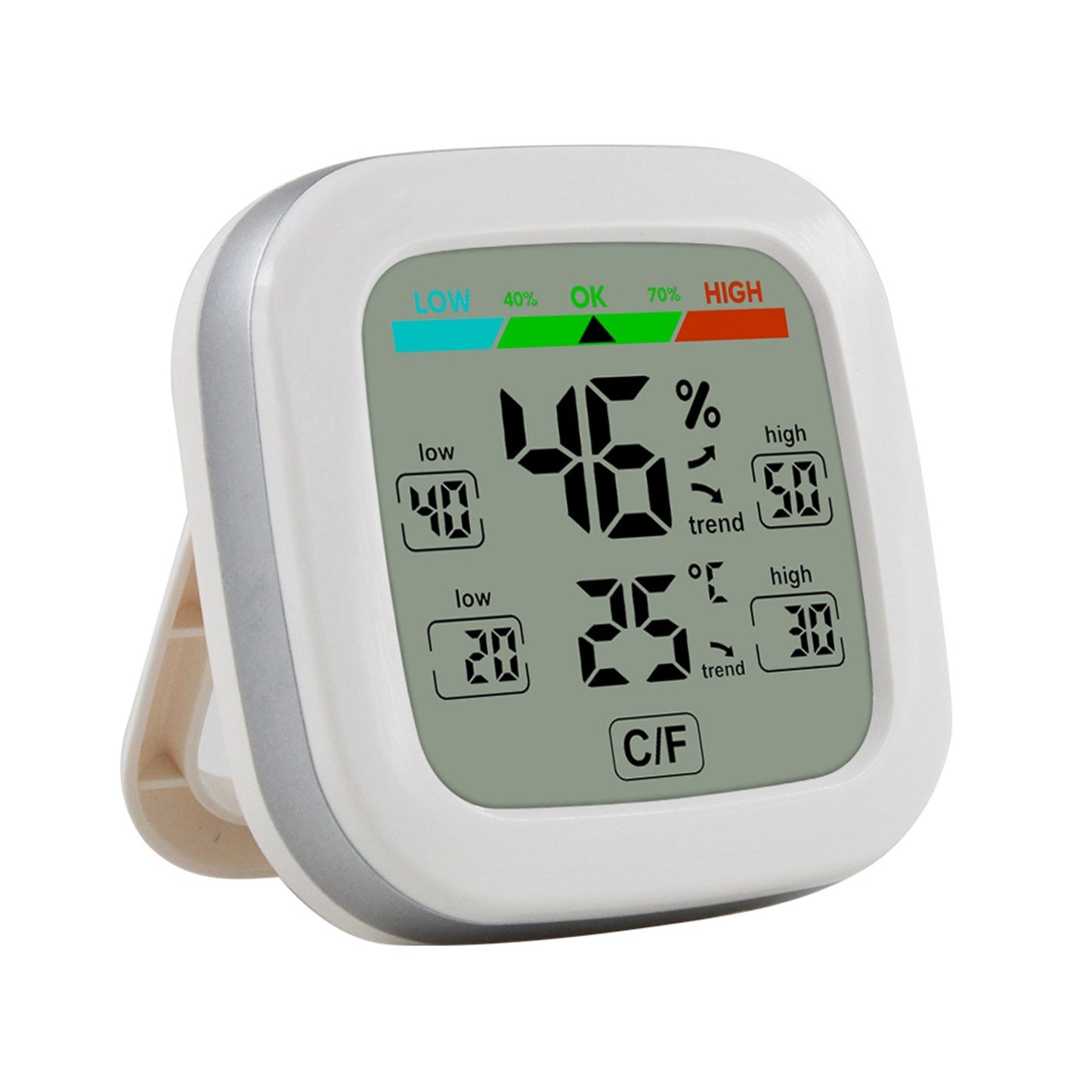 Wireless Indoor Digital Hygrometer Thermometer - Temperature & Humidity Monitor with Trend Backlight