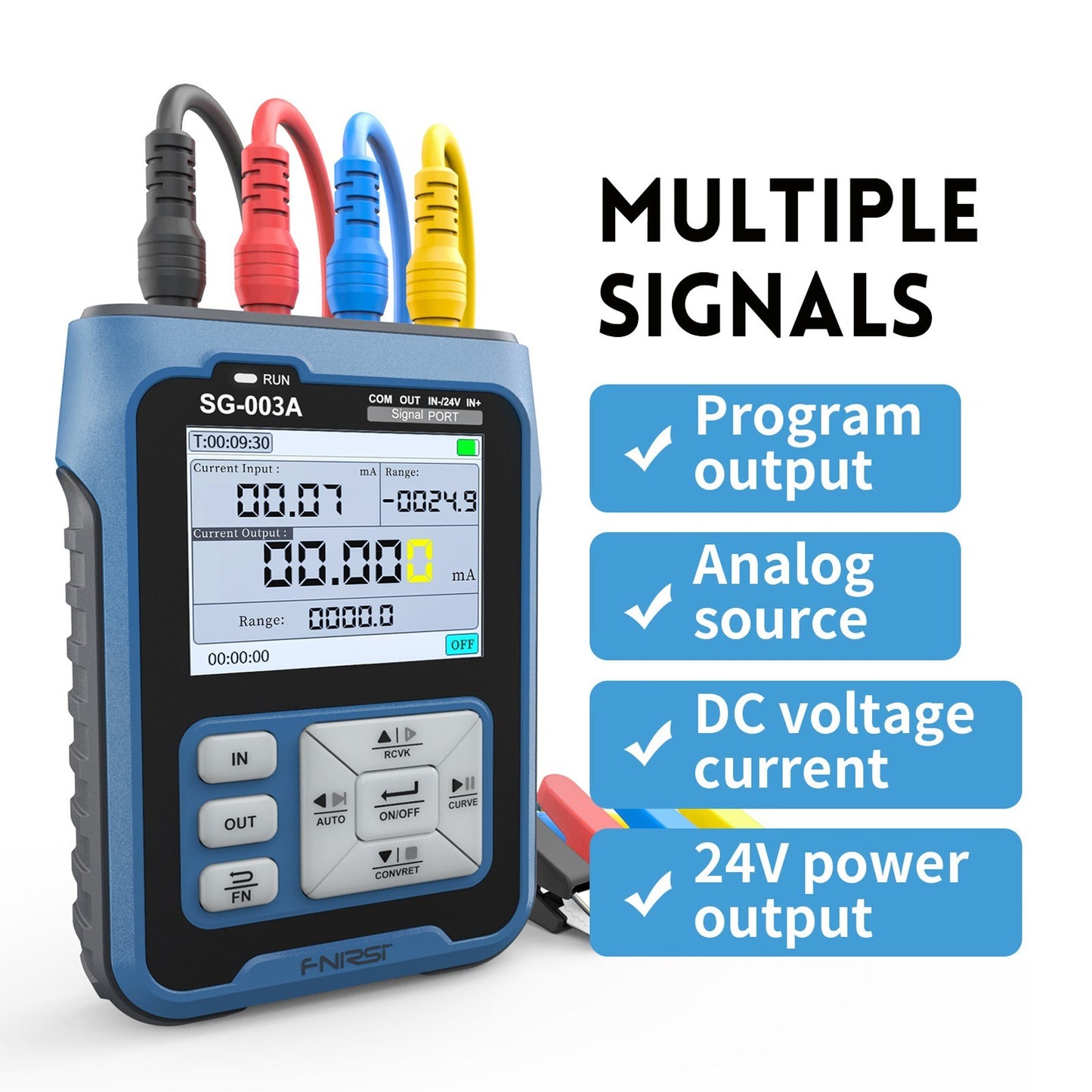 FNIRSI Handheld Adjustable Current Voltage Simulator Generator with 2.4 LCD Display